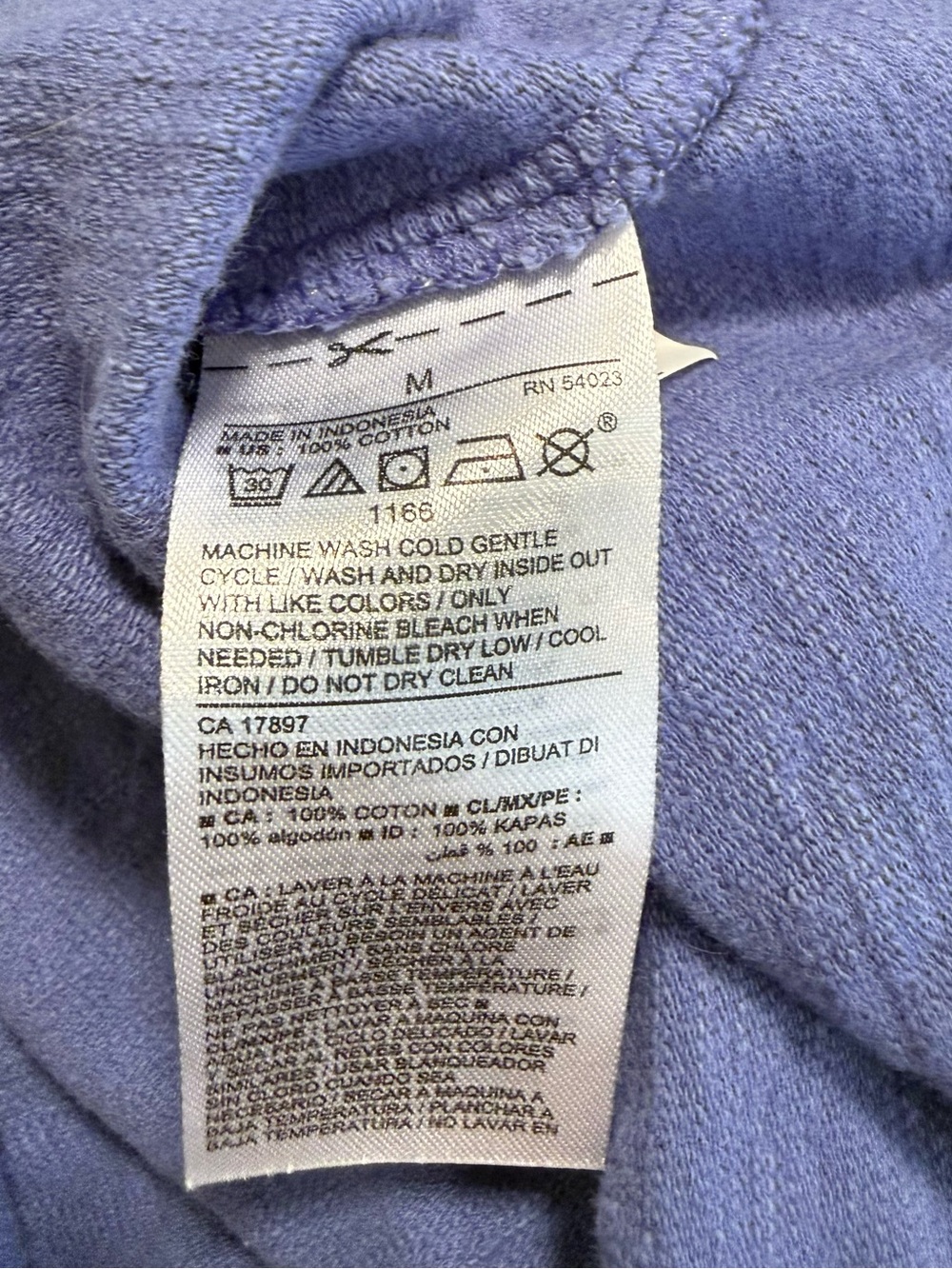 Old Navy Indigo Wrap Tie Short-Sleeve Blouse - Picture 4 of 4